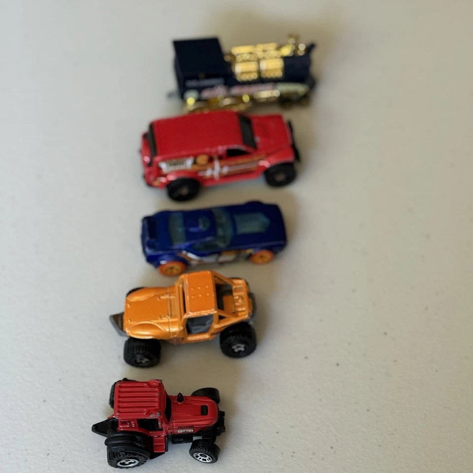 Hot Wheels Matchbox Lot 5 Fast Fish Rescue 4x4 Rail Rodder Tractor Diecast Cars - Image 2 of 4
