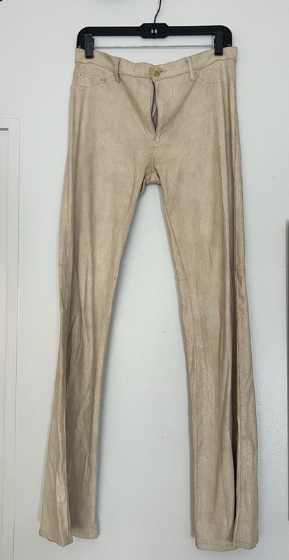 Roccobarocco Italy Shiny Gold Pants 29