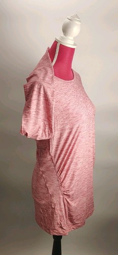 Gapfit Breathe Long Sleeve Thumb Holes T-Shirt Scoop Neck Pink Large - Picture 2 of 4