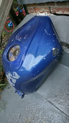 03-05 Yamaha Yzf-r6 Gas Tank Petrol Fuel Tank Blue With Minor Damage, Repairable