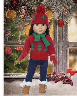 18 Inch Girl Doll Christmas Clothes and Accessories, FOR AMERICAN DOLL Read