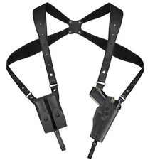 Shoulder Holster General Vertical Gun Holster Adjustable Leather Chest Holste...