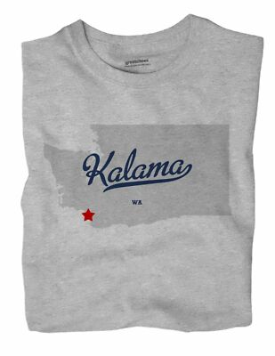 Kalama Washington WA Wash T-Shirt MAP