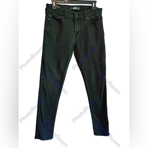 Hollister Herren Jeans Skinny Stretch Fit Schwarz 30x30