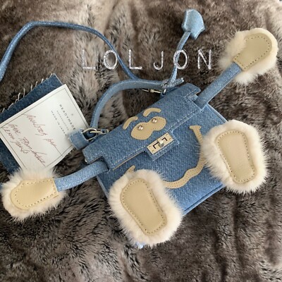 READYMADE MONSTER DOLL BAG Rare DENIM HERMES KELLY DOLL MODEL