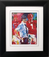 LeRoy Neiman" Coach Bear Bryant" FRAMED ART Football University of Alabama