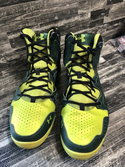 mens lime green under armour shoes