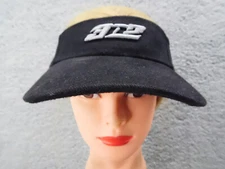 3n2 SPORTS Visor / Brim Thickly Embroidered Black Hook & Loop Adjustable