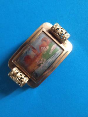 Bague Pierre De Lune Bleue Marquise Qualité AAA Taille 53/54