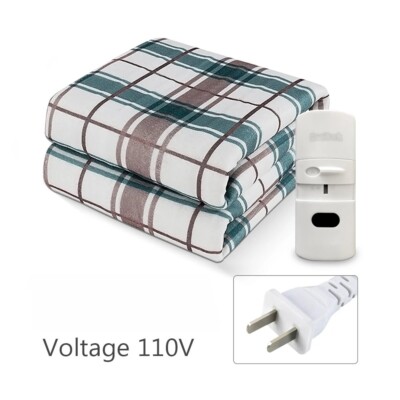 New Full Size Electric Home Blanket Heated Sherpa Twin Bed Fleece Heat US PLUG !