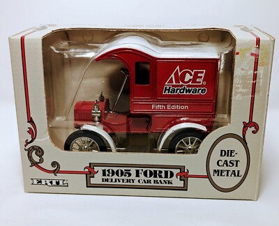 #ad Ertl 1905 Ford 1 25 Scale Ace Hardware Fifth Edition Delivery Truck Bank. NIB $15.21