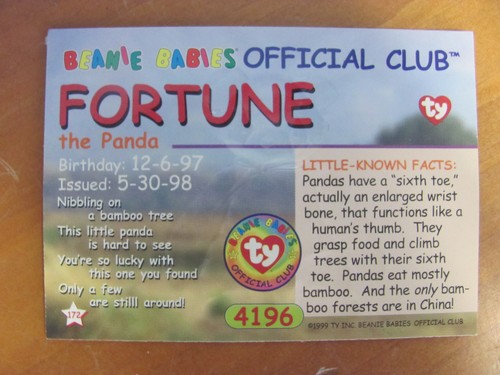 TY BEANIE BABIES SERIES II 1ST EDITION 1999 COLLECTOR'S CARDS - Picture 2 of 3