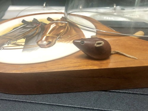 Studio Cheese board Glass Dome Dish Wire Slicer mouse Tile Horses farm pub plate - Picture 4 of 22