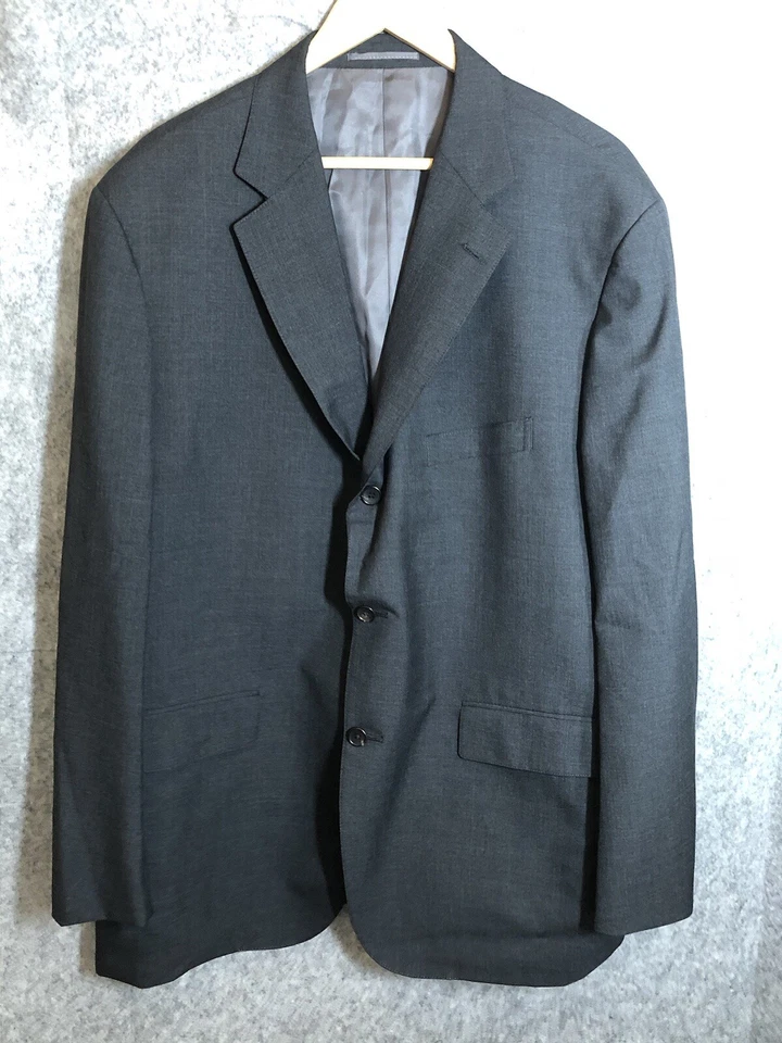 J. Prensa Blazer Abrigo Deportivo 50L Negro Pressclusivo Nueva Zelanda Lana Clásico Foto 3 de 4