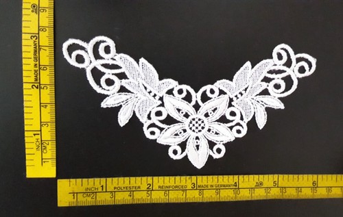 3-10 pcs White Lace Patch Neckline Appliques Crafts Supply Sew on A318 - Picture 6 of 6