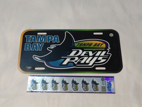 Vintage 1997 Tampa Bay Devil Rays Plastic License Plate Sign WinCraft Sports MLB - Picture 3 of 4