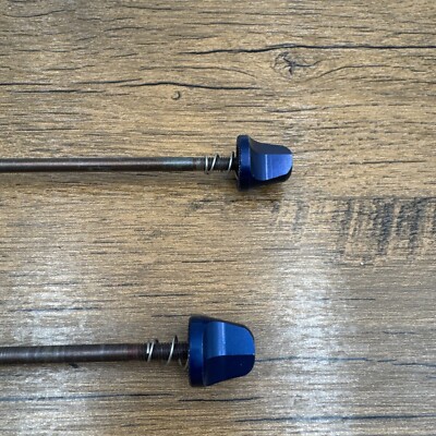 Vintage NO-LOGO SALSA BLUE Flip-Off Quick Release Skewer Set