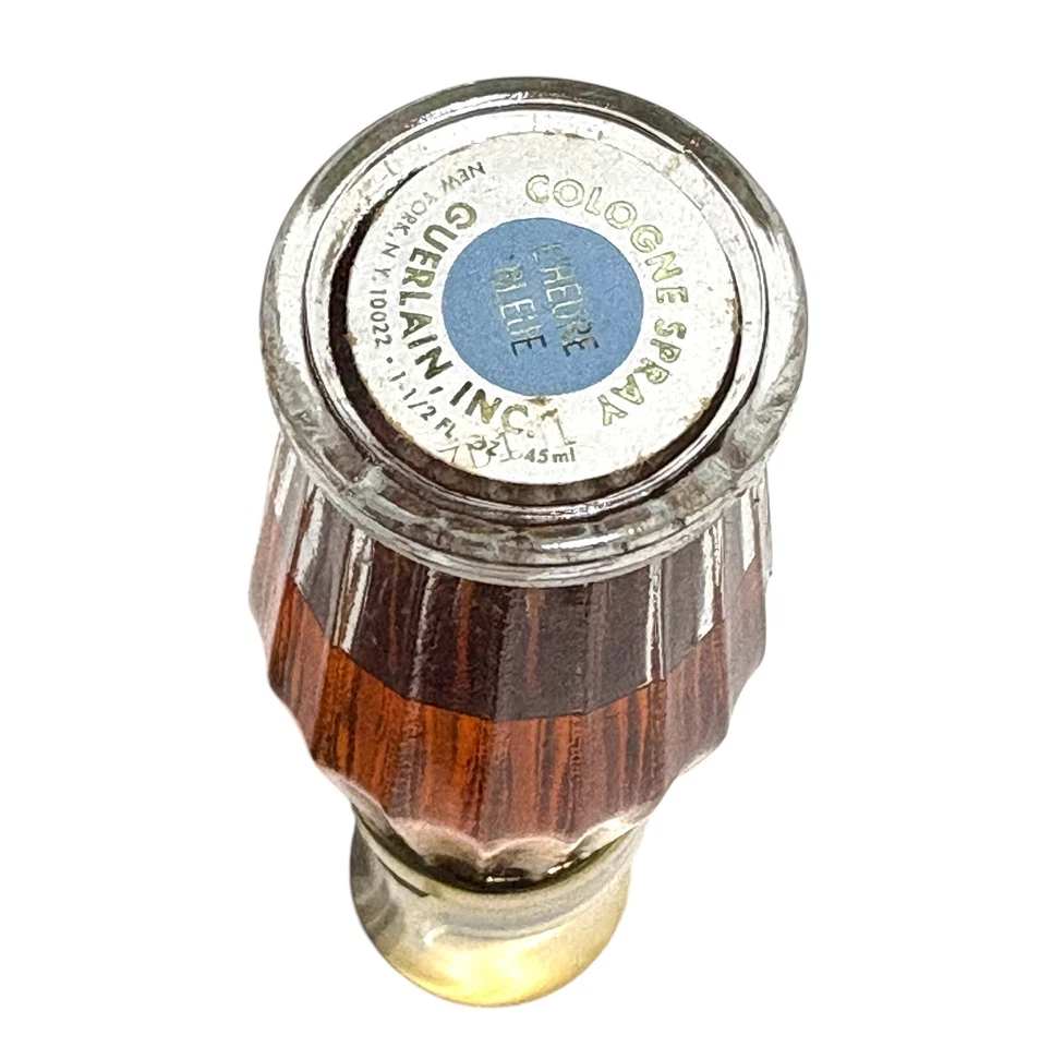 Spray colonia azul Guerlain L' Heure vintage 1,5 fl oz 45 ml nuevo con caja Foto 4 de 4