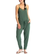 MSRP $40 California Waves Juniors' Jumpsuit Cover-Up Green Size XL