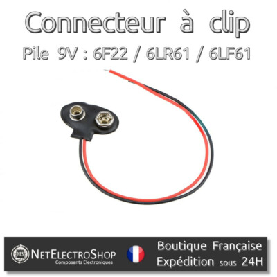 Clip Stecker für 9V Batterie (6F22)