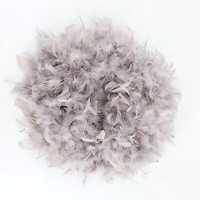 Federkranz Dekokranz Federn Taupe Hellgrau D. 35-40Cm Creaflor Home