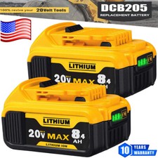 2Pack For DeWalt 20V 20 Volt Max XR 8.0AH Battery DCB206 DCB205 DCB200 Lithium