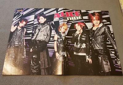 Rare Alice Nine/Two and a half men original full double paged poster