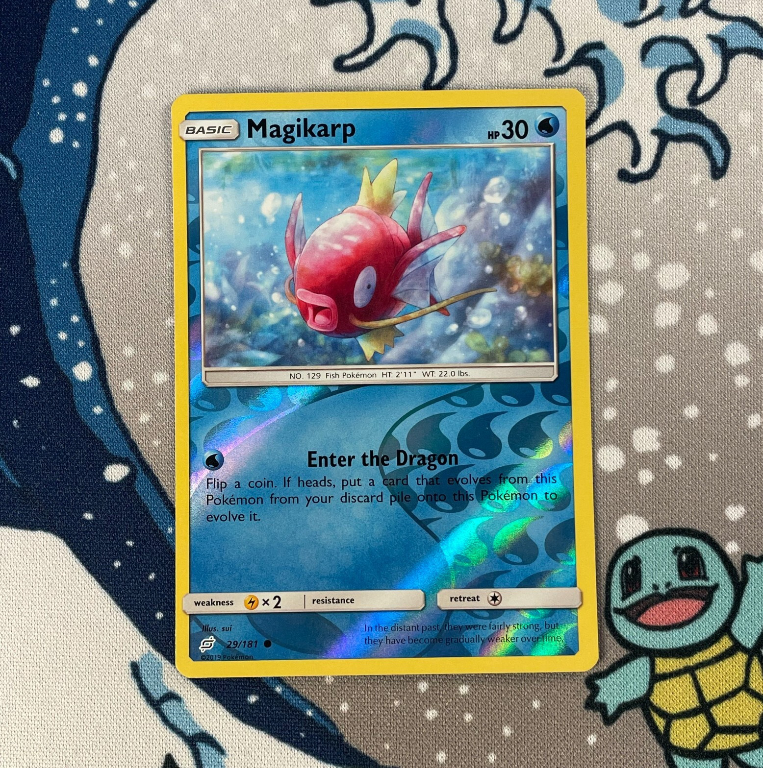 Magikarp 29/181 Reverse Holo Sun & Moon Team Up Set Pokemon Card 2019 NM/LP