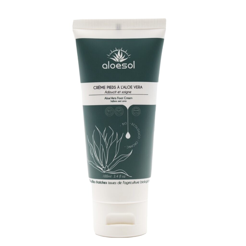 Foot Cream with Protective Aloe Vera By Aloesol France - 100ml Organic Body Care