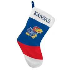 Brand New Original Kansas Jayhawks FOCO Colorblock Stocking - FREE SHIPPING