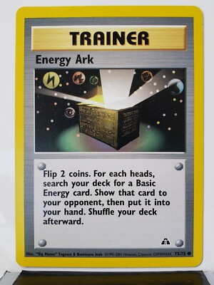 Energy Ark 75/75 - NM - Neo Discovery Pokemon Card - $2 Combined Shipping