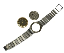 Concord Mariner for Parts Stainless Steel Diamond Bezel is 14k gold
