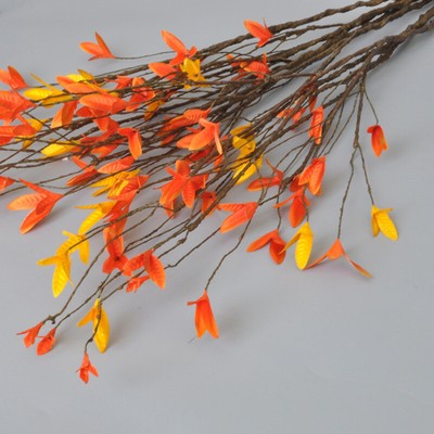 Home Decor Plastic Branch Artificial Plants Dried Tree Autumn Leaf Craft Diy Ebay