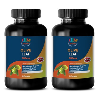 Olive Leaf 500 mg - OLIVE LEAF EXTRACT - All Natural Weight Loss Supplement - 2B