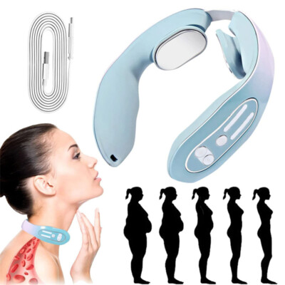 EMS Neck Acupoints Lymphvity Massager Device Intelligent Neck Massager With Heat