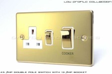 POLISHED BRASS LIGHT SWITCHES, SOCKETS, DIMMERS, 20% MIXED ITEM DISCOUNT!