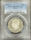 2007 S Silver Proof Kennedy Half Dollar PCGS PR70DCAM