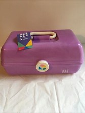 Caboodles Rare Purple Marble On The Go Girl Classic Cosmetic Makeup Travel Case