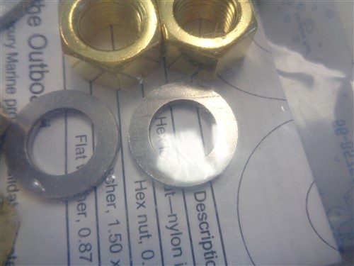 QUICKSILVER MERCURY MERCRUISER 98-8M0109756 TRANSOM DOUBLE NUT KIT MARINE BOAT - Foto 7 di 8
