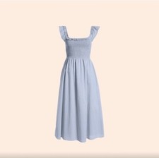 Reformation Noreen Dress Mineral blue medium