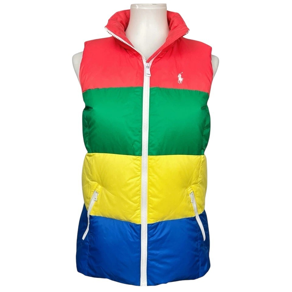 Polo Ralph Lauren Down Puffer Vest Womens Small Golf Full Polo Ralph Lauren Down Puffer Vest Womens Small Golf Full