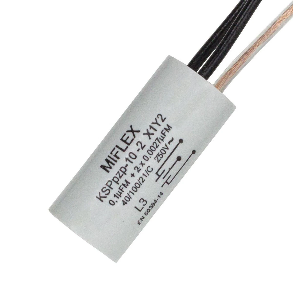 Entstör Kondensator Radial 1x 0,1µF + 2x 0,0027µF (2,7nF) 250V 