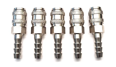 DELTA-P LTD Series 21 Water Fed Pole Window Cleaning x 5 Quick Connect 8mm Hosetail Fittings