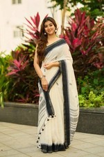 Bridal Banarasi Silk Sari Blouse Soft Lilan Ethnic Bollywood South Indian Saree