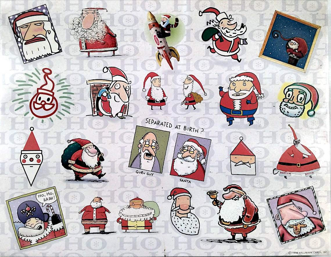 1998 Ho Ho Ho! Hallmark Shoebox Santa Claus 500 pc 18