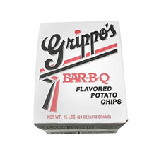 Grippos BBQ Potato Chips 1.5 Lb Box - Free Sh...