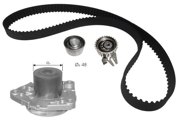 Fits DOLZ KD102 TIMING KPL. + WATER PUMP ALFA ROMEO 159, BRERA, GIULIETTA, SPID