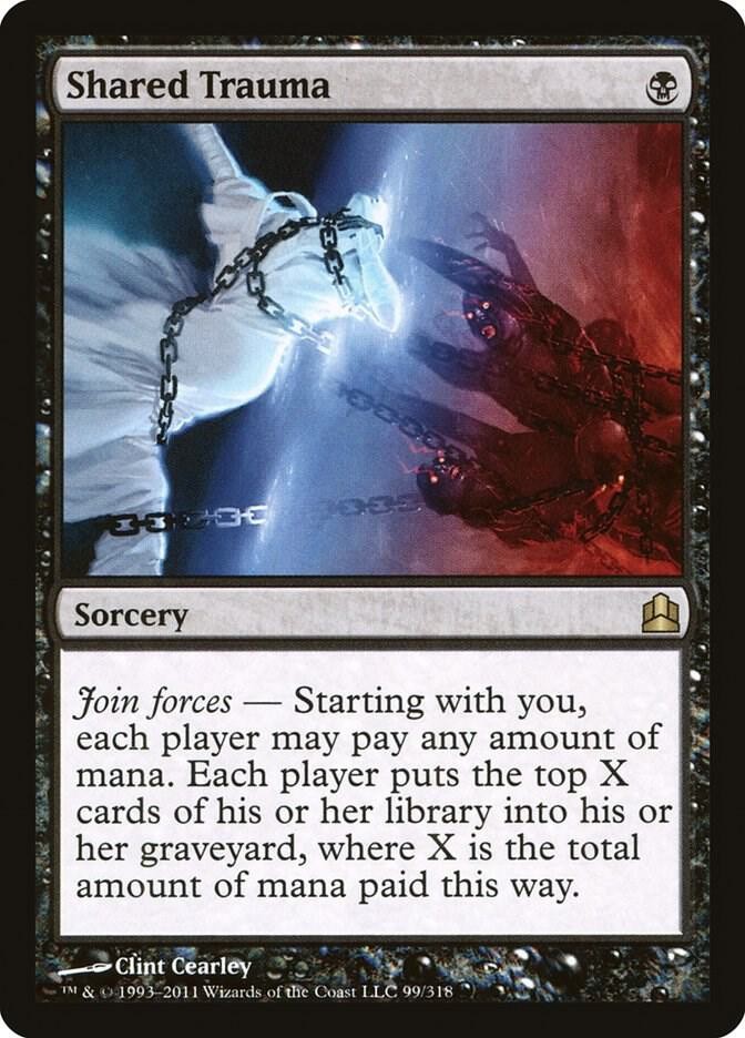 Shared Trauma 99 Rare Commander Magic: The Gathering Near Mint