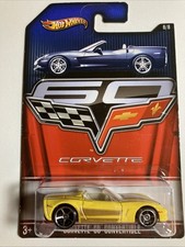 Hot Wheels 2013 60th Anniversary Corvette Chevy C6 Convertible Nice Yellow Hot Wheels 2013 60th Anniversary Corvette Chevy C6 Convertible Nice Yellow