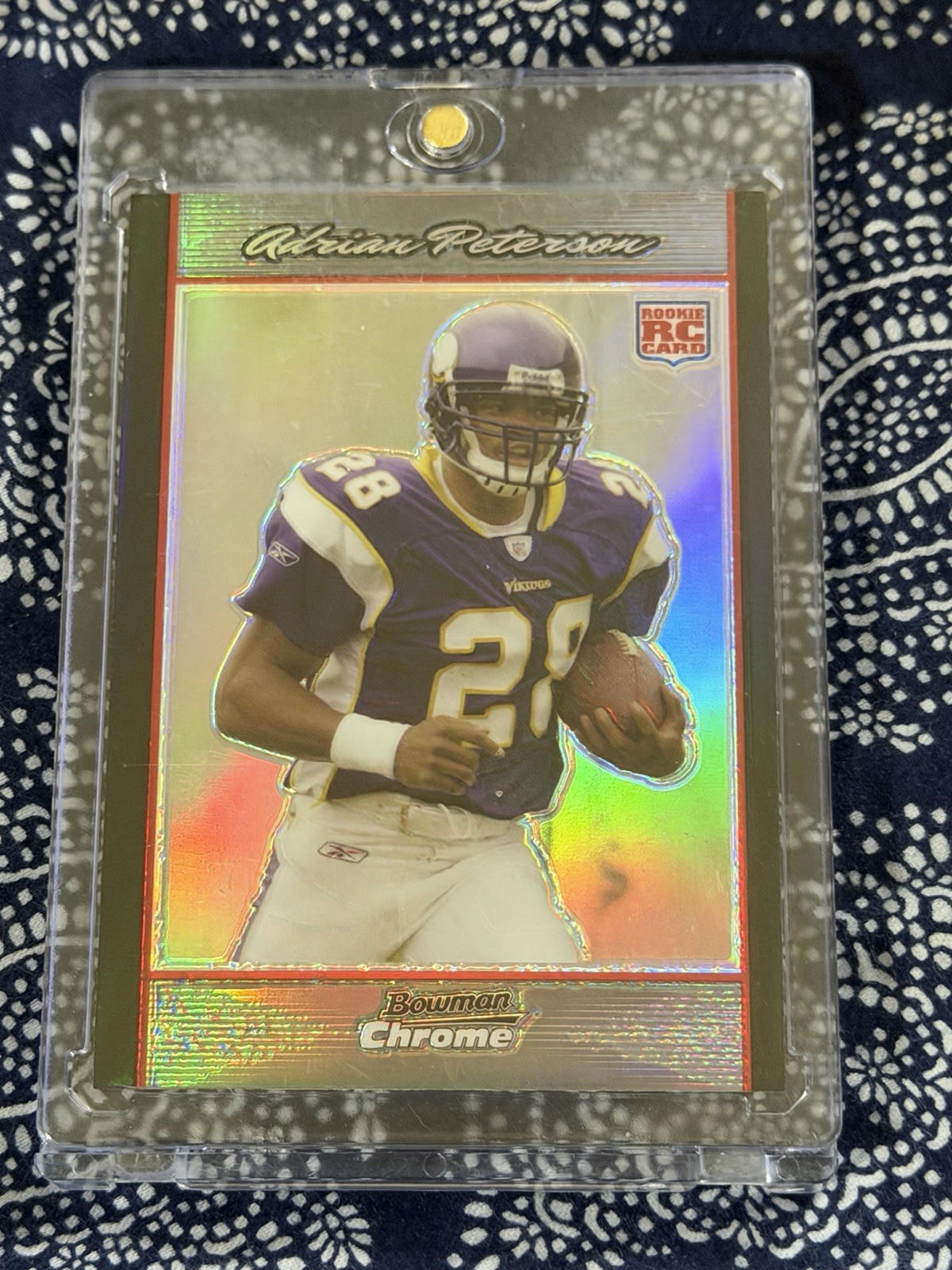 2007 Bowman Chrome Adrian Peterson #BC65 Refractor Minnesota Vikings (RC)